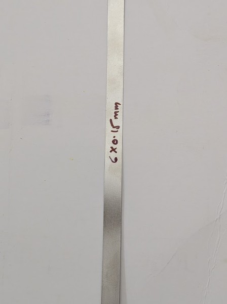 Nickel strip ready for spot welding on battery cells