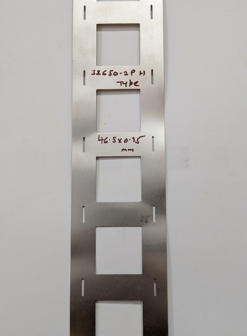 Pure nickel 2P H-type strip for 32650 battery packs